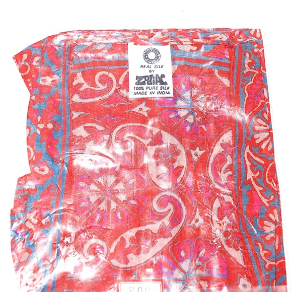 VTG 70's ZODIAC India Hand Blocked Kimono - Picture 5 of 5